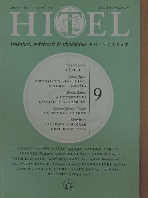 Ablonczy László - Hitel 2007. szeptember [antikvár]