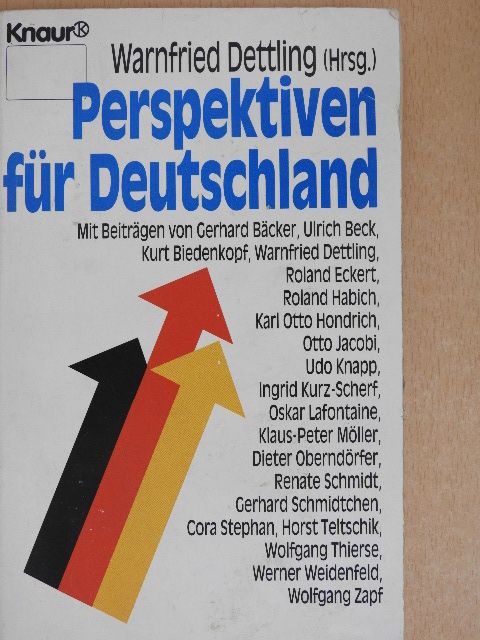 Gerhard Bäcker - Perspektiven für Deutschland [antikvár]