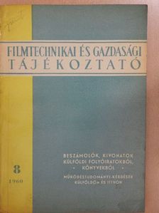 Colburn - Filmtechnikai és gazdasági tájékoztató 1960/8. [antikvár]