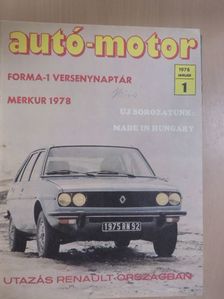 Bánki Árpád - Autó-Motor 1978. január-június (fél évfolyam) [antikvár]