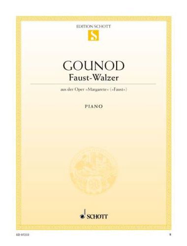 GOUNOD - FAUST-WALZER (ORIGINAL VOM KOMPONISTEN) FÜR KLAVIER,ANTIK.