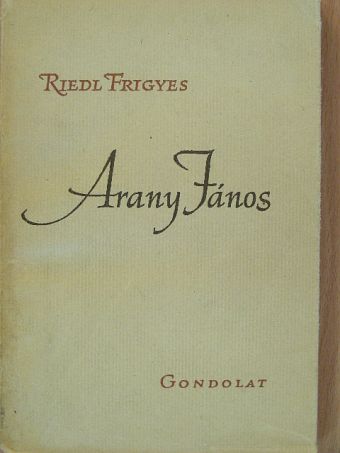 Riedl Frigyes - Arany János [antikvár]