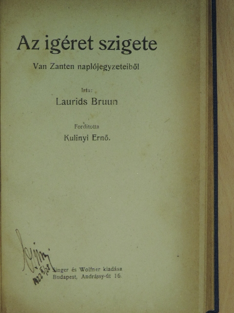 Laurids Bruun - Az igéret szigete [antikvár]