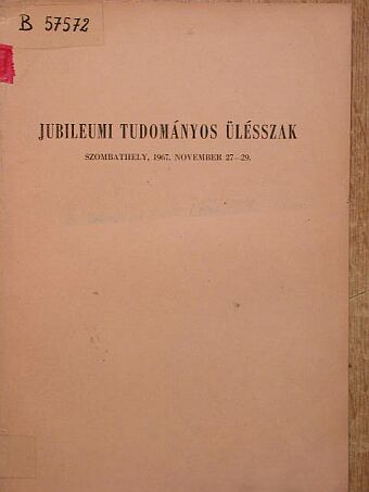 Baranyai Sándor - Jubileumi tudományos ülésszak [antikvár]