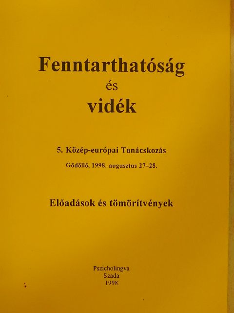Ángyán József - Fenntarthatóság és vidék [antikvár]