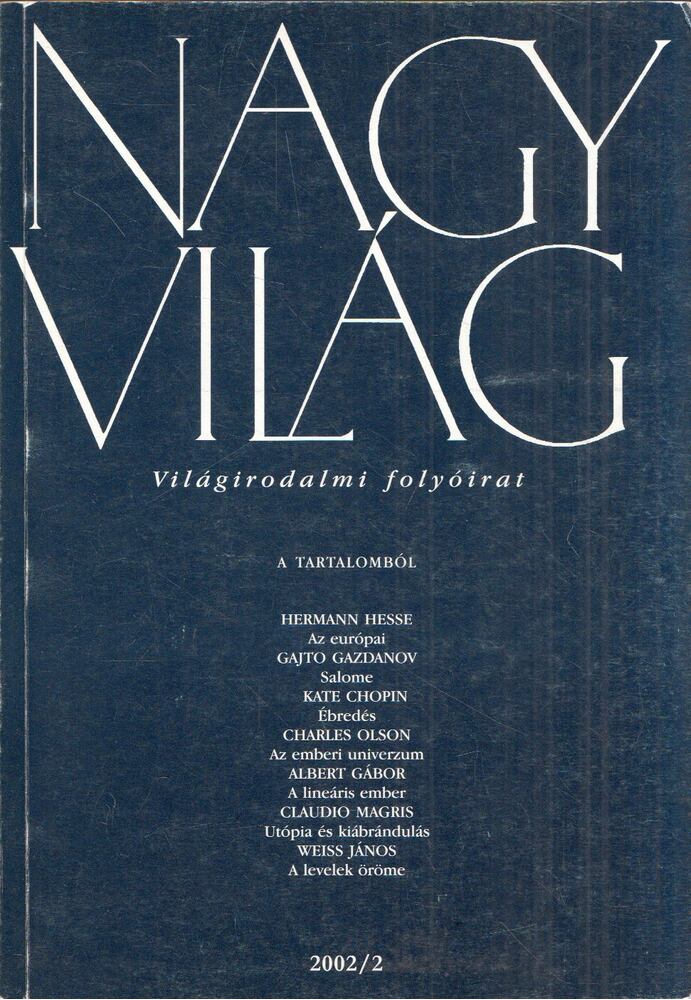 FÁZSY ANIKÓ - Nagyvilág 2002/2 [antikvár]