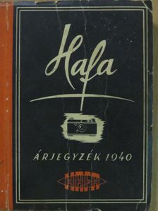 HAFA árjegyzék 1940/Amatőrmozi árjegyzék [antikvár]
