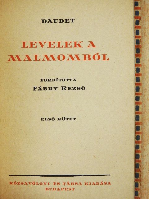 Daudet - Levelek a malmomból I-II. [antikvár]