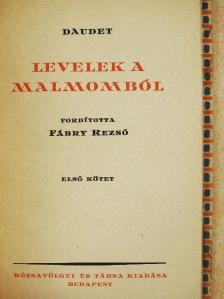 Daudet - Levelek a malmomból I-II. [antikvár]