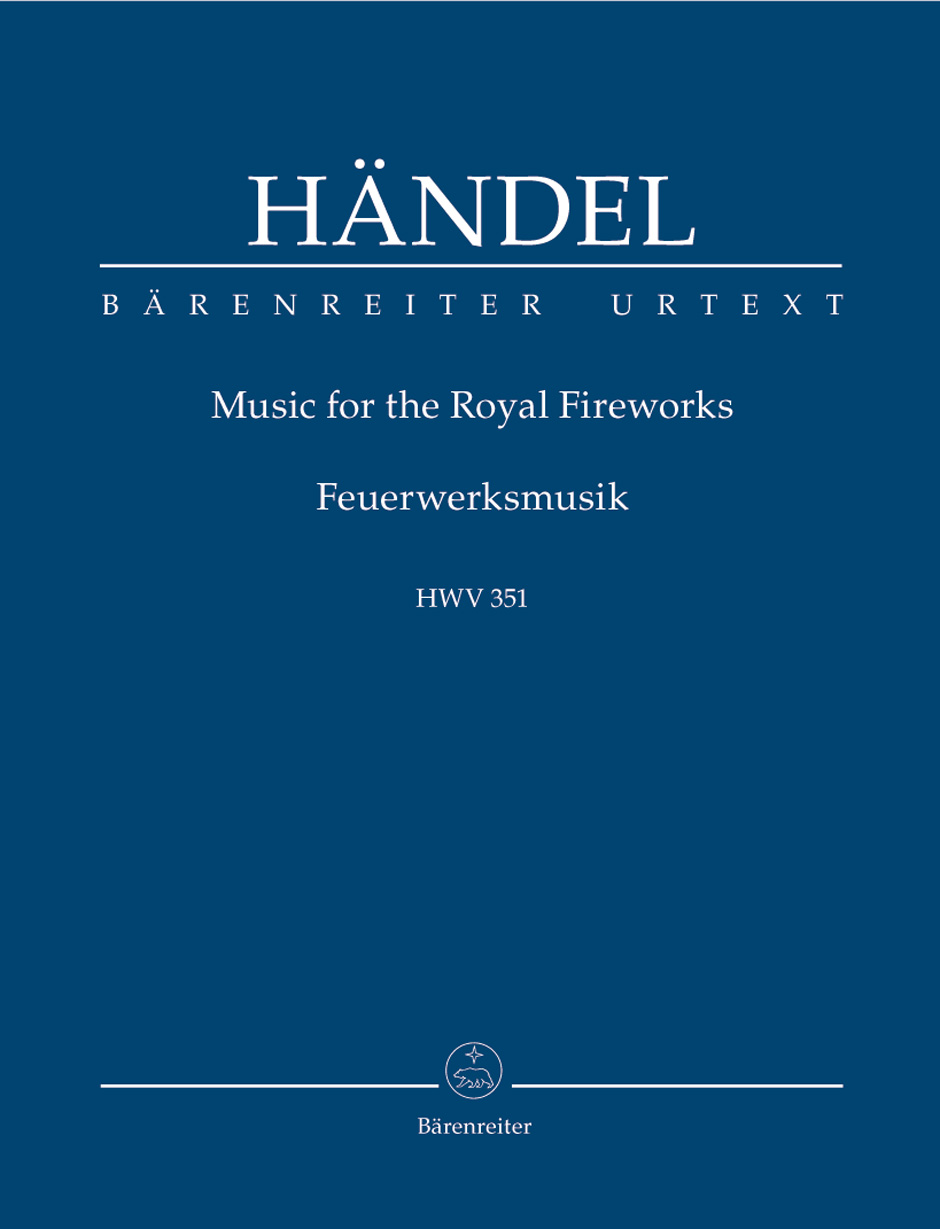 HAENDEL - MUSIC FOR THE ROYAL FIREWORKS HWV 351, STUDIENPARTITUR