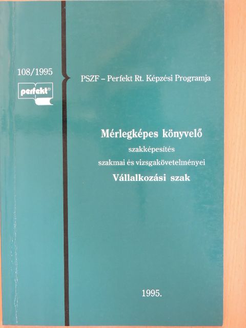 Dr. Németh István - Mérlegképes könyvelő szakképesítés szakmai és vizsgakövetelményei [antikvár]