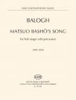 BALOGH MÁTÉ - MATSUO BASHO'S SONG - FOR NOH-SINGER WITH PERCUSSION