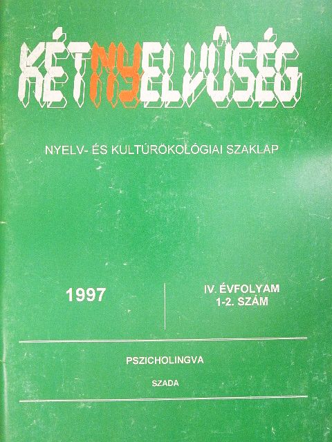 Fodor Zoltán - Kétnyelvűség 1997/1-2. [antikvár]