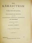 Vatsyayana - Das Kamasutram des Vatsyayana [antikvár]