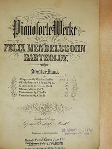 Felix Mendelssohn Bartholdy - Pianoforte-Werke II. [antikvár]