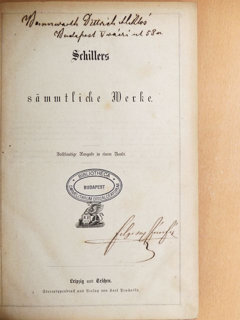 Friedrich von Schiller - Schillers sämmtliche Werke (gótbetűs) [antikvár]