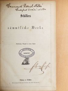 Friedrich von Schiller - Schillers sämmtliche Werke (gótbetűs) [antikvár]