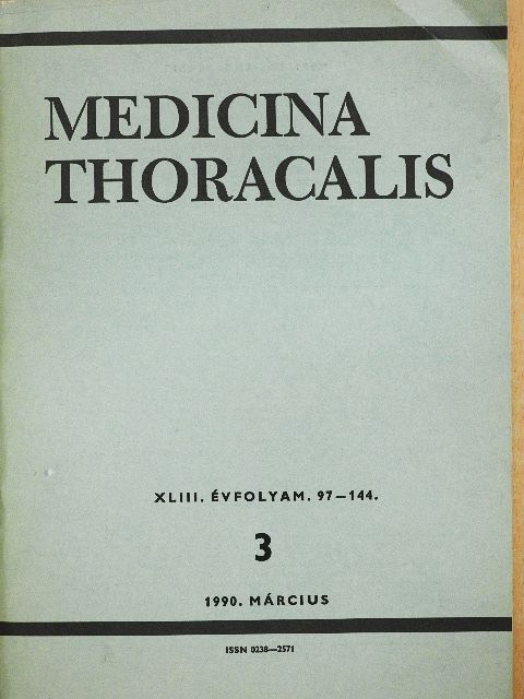 Ábrahám Erzsébet - Medicina Thoracalis 1990. március [antikvár]