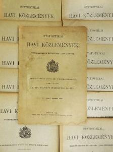 Statisztikai Havi Közlemények 1913. január-december [antikvár]