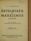 F. J. Jaroslav - Értelmiség és marxizmus [antikvár]