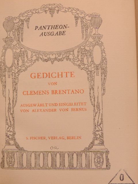 Clemens Brentano - Gedichte [antikvár]