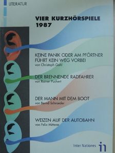 Bernd Schroeder - Vier Kurzhörspiele 1987 [antikvár]