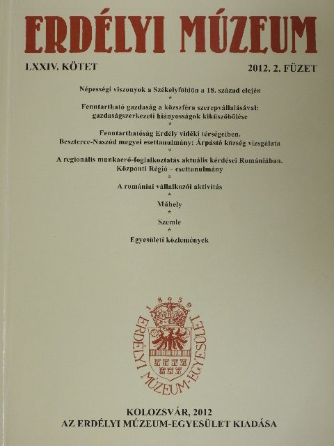 Csata Andrea - Erdélyi Múzeum 2012/2. [antikvár]