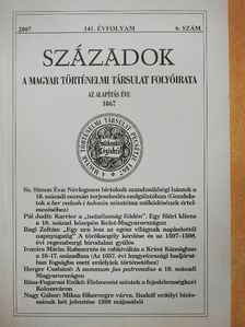 Bagi Zoltán - Századok 2007/6. [antikvár]