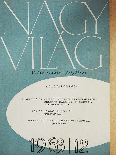 Alekszandr Szolzsenyicin - Nagyvilág 1963. december [antikvár]