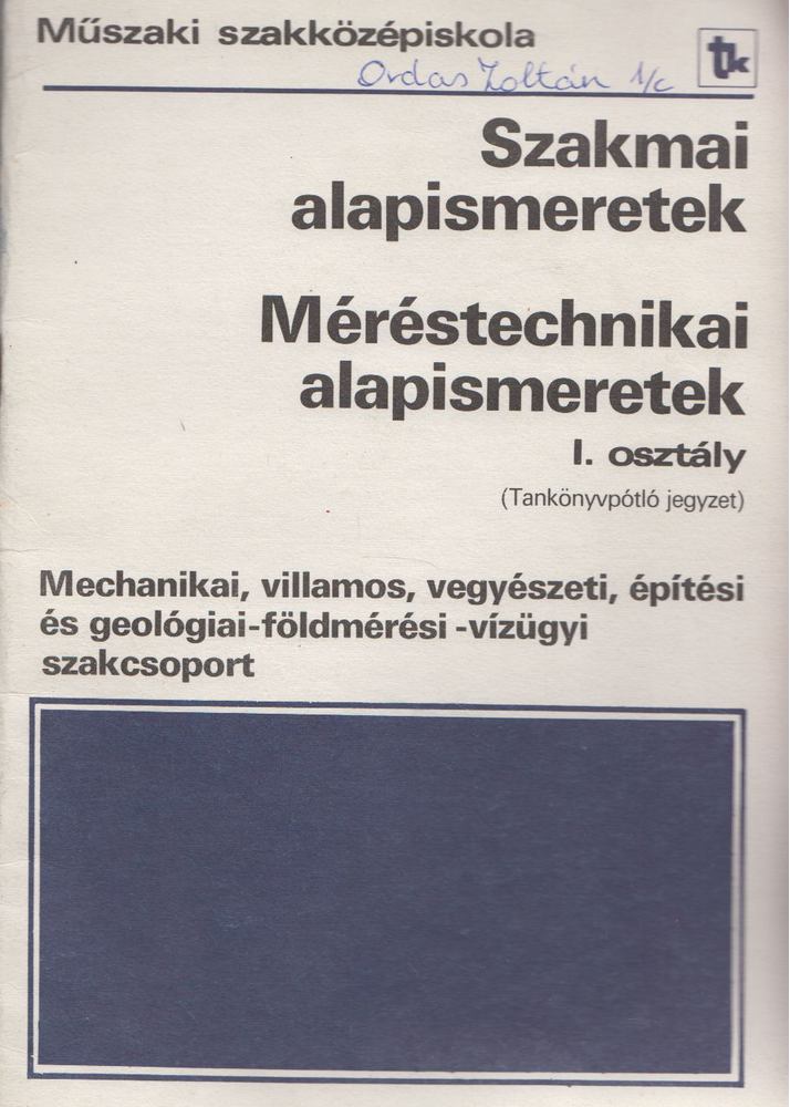TATÁR JÓZSEF - Méréstechnikai alapismeretek [antikvár]