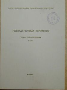 Földrajzi folyóirat - Repertórium [antikvár]