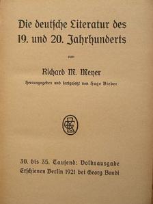 Hauptmann - Die deutche Literatur des 19. und 20. Jahrhunderts [antikvár]