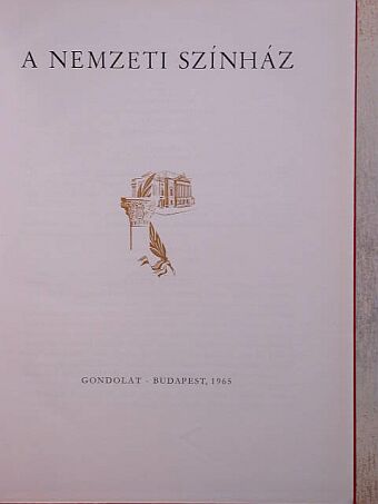 Cenner Mihály - A Nemzeti Színház [antikvár]