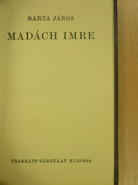Barta János - Madách Imre [antikvár]