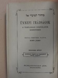 Ünnepi imádságok IV. [antikvár]