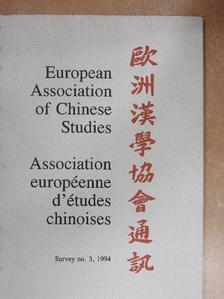 Anne Wedell-Wedellsborg - European Association of Chinese Studies Survey no. 3, 1994 [antikvár]