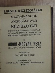 Magyar-angol és angol-magyar kéziszótár II. [antikvár]