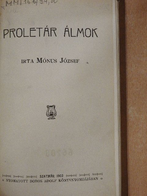 Mónus József - Proletár álmok [antikvár]