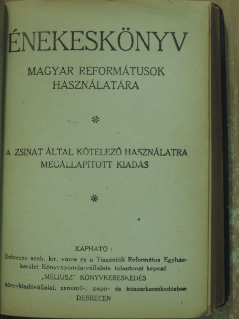 Énekeskönyv [antikvár]