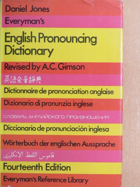 Daniel Jones - Everyman's English Pronouncing Dictionary [antikvár]