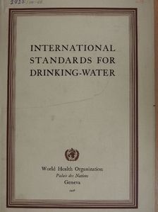 International Standards for Drinking-Water [antikvár]