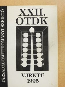 Lányi Alíz - XXII. OTDK Társadalomtudományi szekció [antikvár]