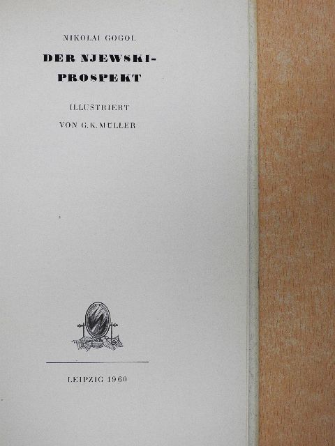 Nikolai Gogol - Der Njewski-prospekt [antikvár]