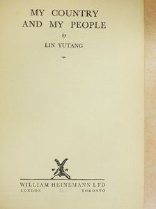 Lin Yutang - My Country and My People [antikvár]