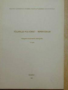 Földrajzi folyóirat - Repertórium [antikvár]