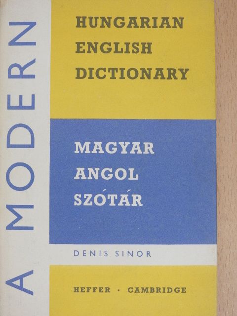 Denis Sinor - Modern Magyar-Angol Szótár [antikvár]