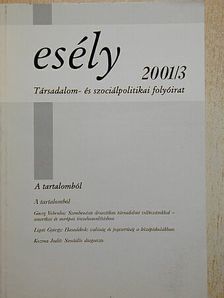 Georg Vobruba - Esély 2001/3 [antikvár]