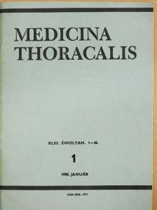 Böszörményi Miklós - Medicina Thoracalis 1990. január [antikvár]