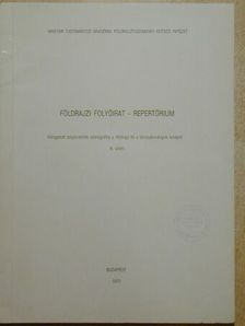 Földrajzi folyóirat - Repertórium [antikvár]
