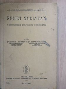 Dr. Bariska Mihály - Német nyelvtan [antikvár]